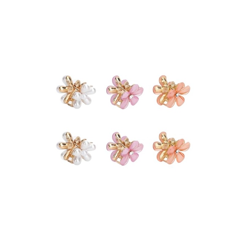 18 Pinzas para el Cabello con Mini Flores, para el