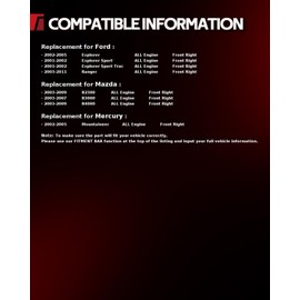 Torchbeam Front Brake Caliper Right for Ford 2001-2002 Explorer Sport, Front Right Caliper Replace # 18B4758