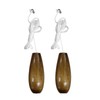 Benaewa 2 Pcs Light Pull Cord, Wood Pull Cord Handle