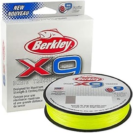 Berkley X9 Braided Fishing Line - 9 Strand Braid Line for Saltwater and Freshwater Fishing