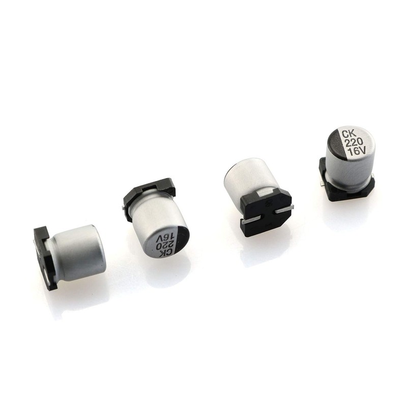 Tegg Capacitor 10PCS 220uF 16V 20% SMD Aluminium Electrolytic Capacitors
