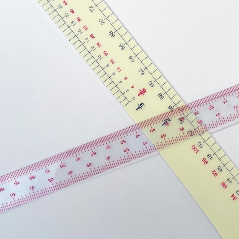 BUNKA (Bunka Gakuen) Transparent Free-Scale Ruler