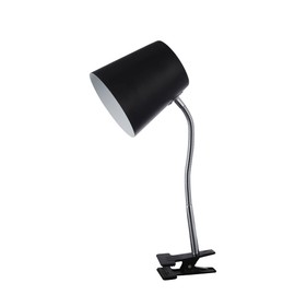 Lexi Lighting Ellie Table Lamp, Black, Clamp Desk Lamp with Adjustable Neck, E27,Metal Shade, Perfect Reading Light for Any Desk or Table