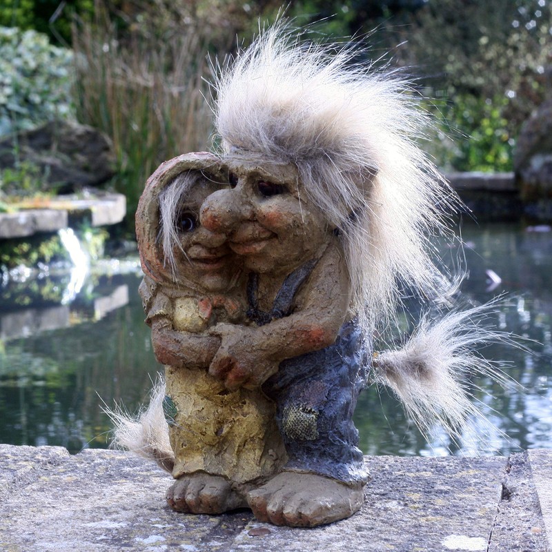 Loved Up Couple Talula And Tarquin Troll Gnome Garden Gift