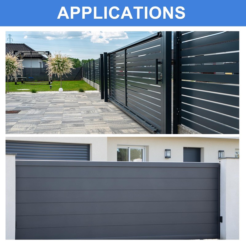 sourcing map 2Pcs Slide Gate Guide Roller, 3" Nylon Rollers