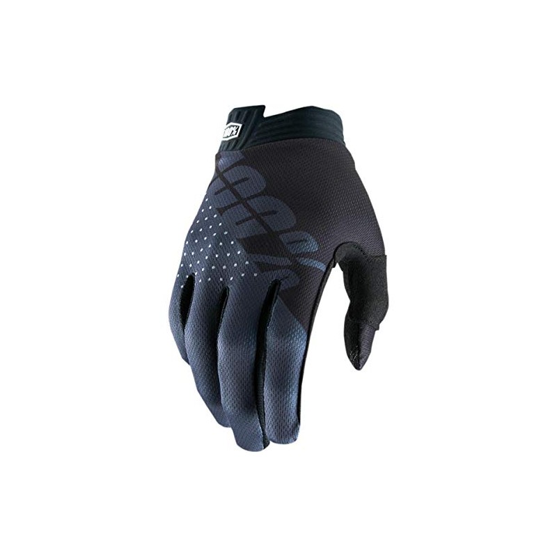 100% 1002I Kids Itrack Glove Youth Gloves - Black/Charcoal, Youth