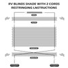 GGTE RV Pleated Shade Repair Kit with Wire Restring Tool,
