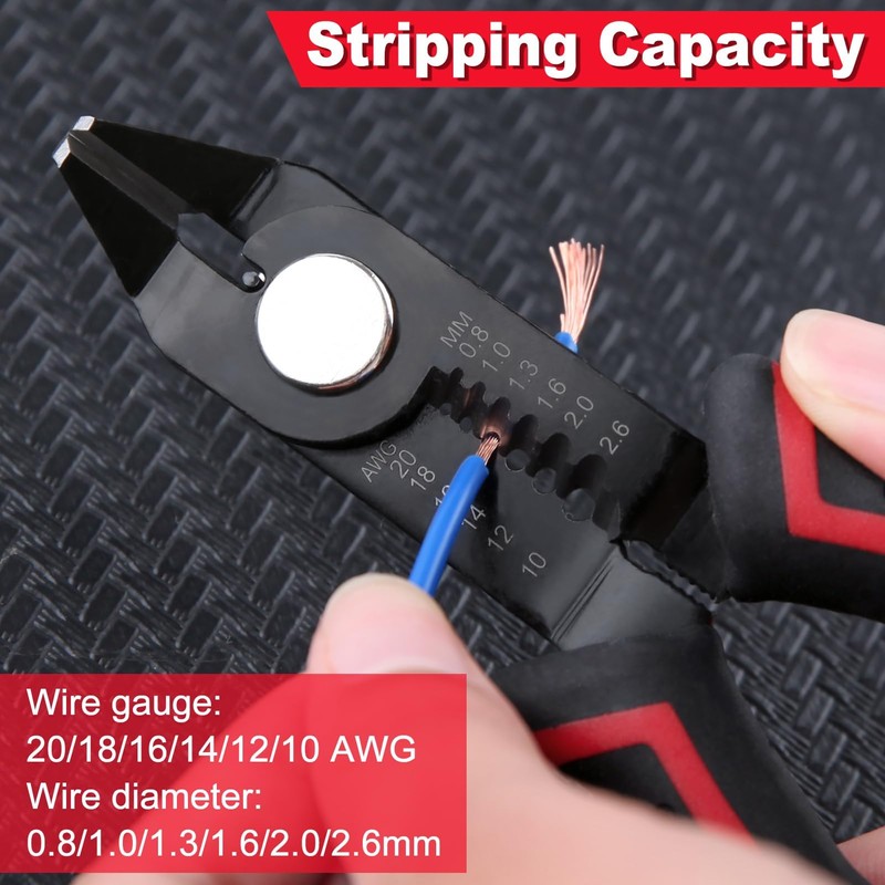 LEONTOOL Wire Stripper, Flash Cutter, Electrician Nipper, Diagonal Pliers, Hobby