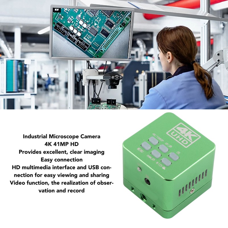 41MP Microscope Camera 4K HD Multimedia Interface USB 150X Digital