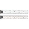 Starrett Spring Tempered Steel Rule with Satin Chrome Finish, Quick