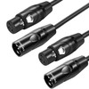 Twozoh XLR Male to Female Microphone Cable 5M 2 Pack,