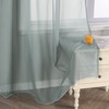HongYa Pack of 1 Plain Curtain Transparent Voile Curtain with