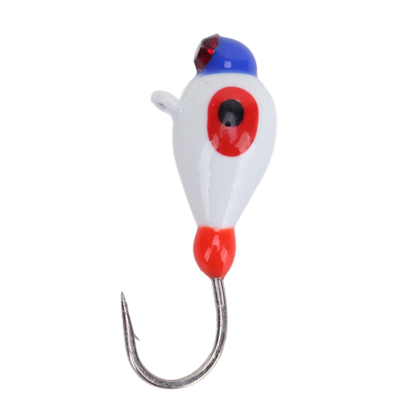 5 Pcs Winter Ice Fishing Jigs Kit Hooks Lures for
