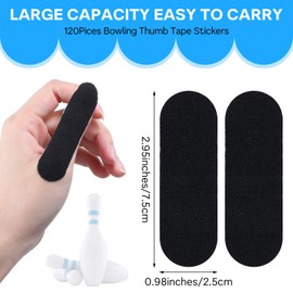 Gjinxi 120PCS Flex Bowler Protective Tape - Bowling Thumb Tape Bowling Finger Tape Bowling Tape Thumb for Bowlers, Bowling Accessories for Men & Women Bowlers, Durable Sport Workout Support