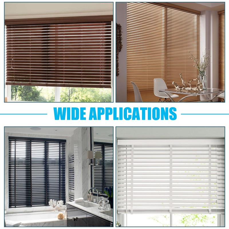 Murtenze 4 Pack Hold Down Brackets, Clear Plastic Blind Brackets