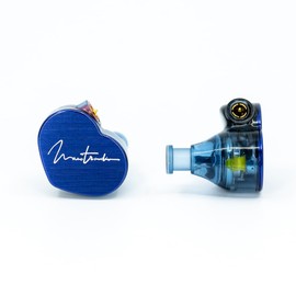 Maestraudio Maestraudio MA910SR Maestro Blue [Earbuds with 0.4 inch (10 mm) Graphene-Coated Dynamic Driver] Passive Ceramic Coated Tweeter, RST & HDSS, Made in Japan, Aluminum Faceplate, Pentaconn Ear