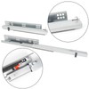 GKYMYZ 1pair 3 Section Bottom Mounted Drawer Slides with 100
