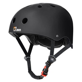 JBM Helmet Multi-Sports Bike Cycling, Skateboarding, Scooter, BMX Biking, Two Wheel Electric Board Other Sports [Impact Resistance] (Black, Large)