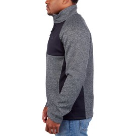 Spyder Men's Half Zip Sweater Gait Knit Pullover Jacket (as1, Alpha, xx_l, Regular, Regular, Gray)