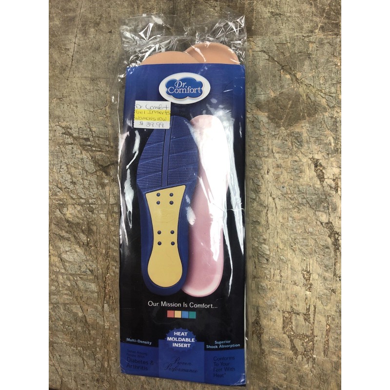 Dr Comfort GEL Shoe Insert Pair WOMENS 10