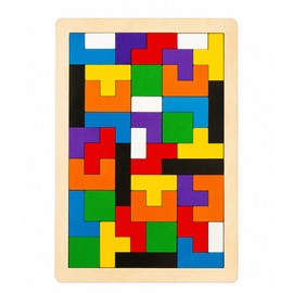 3 Pcs Wooden Tangram Puzzle Board for Kids – Colorful Brain Teaser Learning Toy for Creative Play and Early Education
