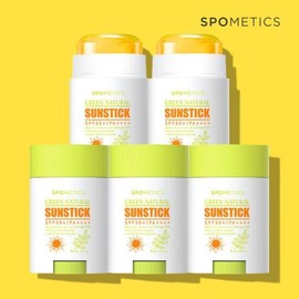 Spometics UV Protection Green Natural Sun Stick 5ea 23g5 / 스포메틱스 자외선차 단제 그린네츄럴 선스틱 5개 23g5