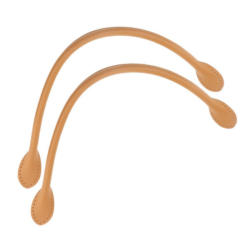 2Pcs Genuine Leather Bag Straps Handle for DIY Hand Accessories