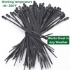 QYIMLI 100pcs Zip Tie with Screw Hole, Automotive Wire Self