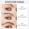Waterproof Eyebrow Pencil - Long-Lasting Tattoo Brow Pen with Fork