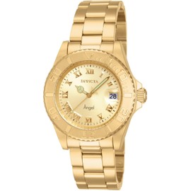 Invicta Women's INVICTA-14321 Angel Analog Display Swiss Quartz Gold Watch