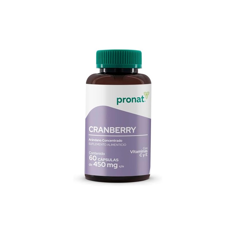 PRONAT | Cranberry Concentrado de Arándano, Suplemento Alimenticio, con Vitamina