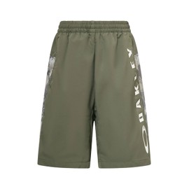 Oakley YTR Wind Cloth Shorts 9.0 Kids, (78Y) GREEN PRINT, 160