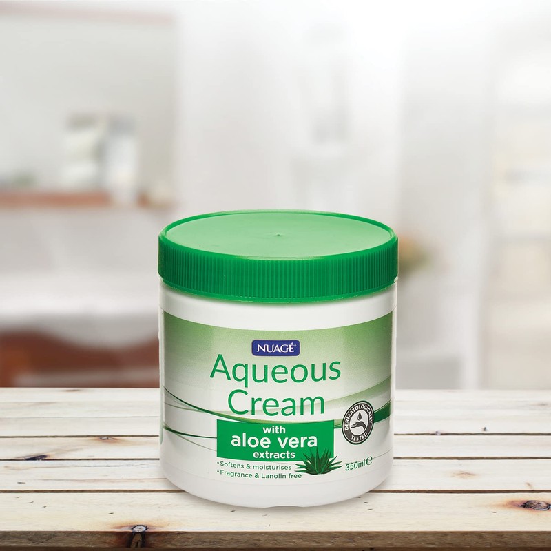 Nuage Aqueous Cream With Added Aloe Vera, 350Ml