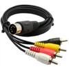 5 Needle Male DIN Plug to 4 x RCA Phono
