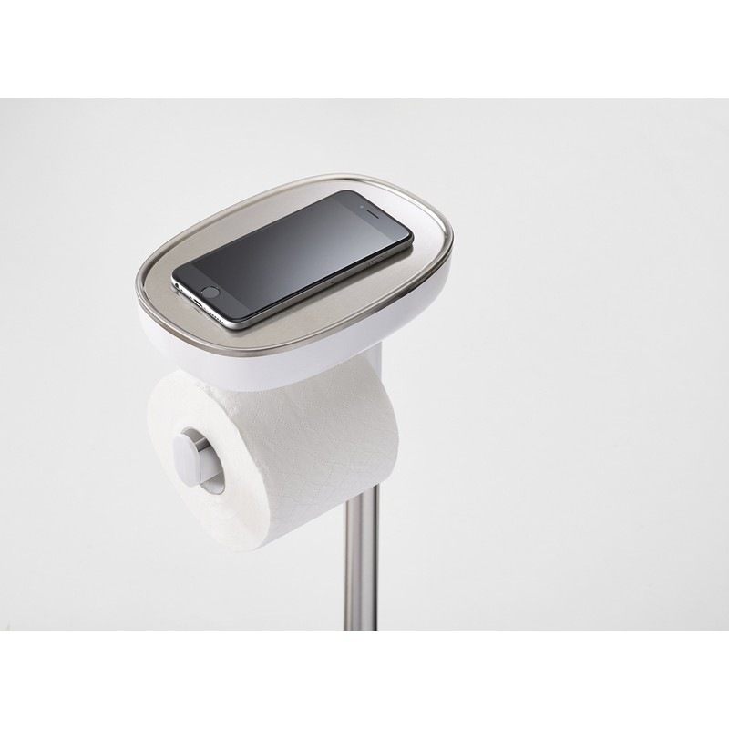 Joseph Joseph EasyStore Butler Toilet Paper Holder Stand and Flex