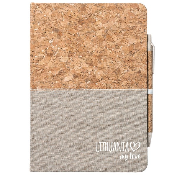 Huuraa Notebook Lithuania my love Gift diary with cork cover