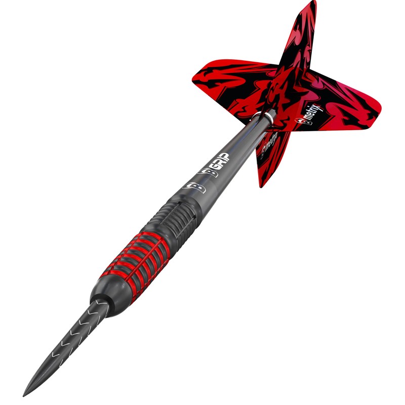 Bull's Magma Dart, Black/Red, 23 g