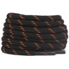DELELE 2 Pair Thick Round Climbing Shoelaces Black Orange Dots