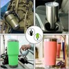 2 pcs Tumbler Replacement Lids,Spill-proof Splash Resistant Straw-friendly Cover,BPA Free