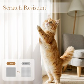 NICETOWN White Sheer Curtains 108 inch Long, Light Filtering Non See Through Privacy Semi Sheer Curtains for Living Room Bedroom, Wrinkle-Resistant Fabric, 2 Panels, 52W x 108L