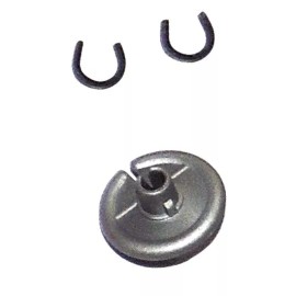 cir-cut archery usa 2 Pcs SOFT Flexible KISSER Button Anchor Point Nose Bowstring Archery MADE USA - SILVER