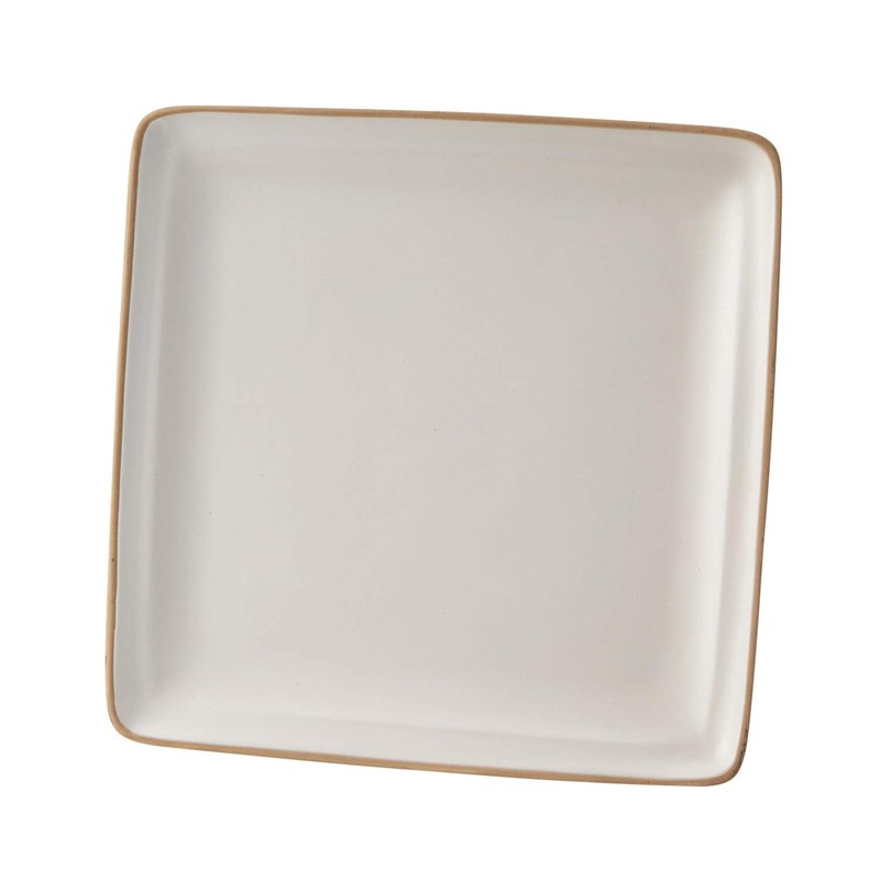 Edgeline Square Plate L White