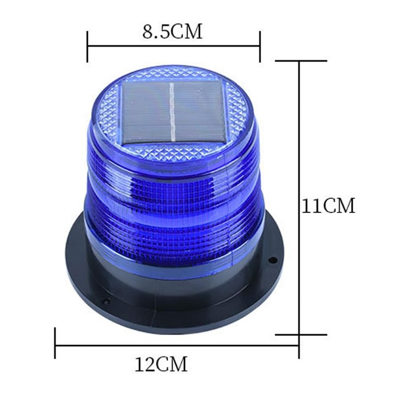 Solar Strobe Warning Light with Strong Magnetic Base LED Warning