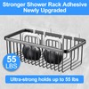 Tucnoeu 18pcs Shower Caddy Adhesive Replacement Flat, Waterproof Strong Adhesive