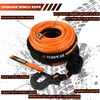 Synthetic Winch Rope Kit, 3/16" x50 ft 8500LBS Winch Cable