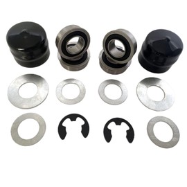 DEEG 4PCS Lawn Mower Front Wheel Bushing to Bearing Conversion Kit Replaces Craftsman,Husqvarna,Murray,Sears,AYP,Poulan,Toro 9040H,532009040 532124959 OEM Upgrade Riding Lawn Mower Front Wheel Parts