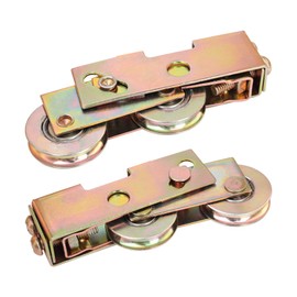 2 Pack Sliding Door Rollers, 1 1/4 Inch Sliding Glass Door Tandem Wheels Replacement Kit, 330LBS Heavy Duty Tamdem Rollers for Patio Door