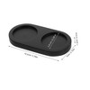 Alipis Black Wooden Salt and Pepper Mill Tray, Pepper Mill