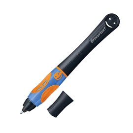Pelikan Griffix Ink Pen for Right-Handed Users, Neon Black, with Laser Engraving, Ergonomic Learning System