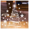 Christmas Windows Stickers - Christmas Star Tree with Xmas Stars